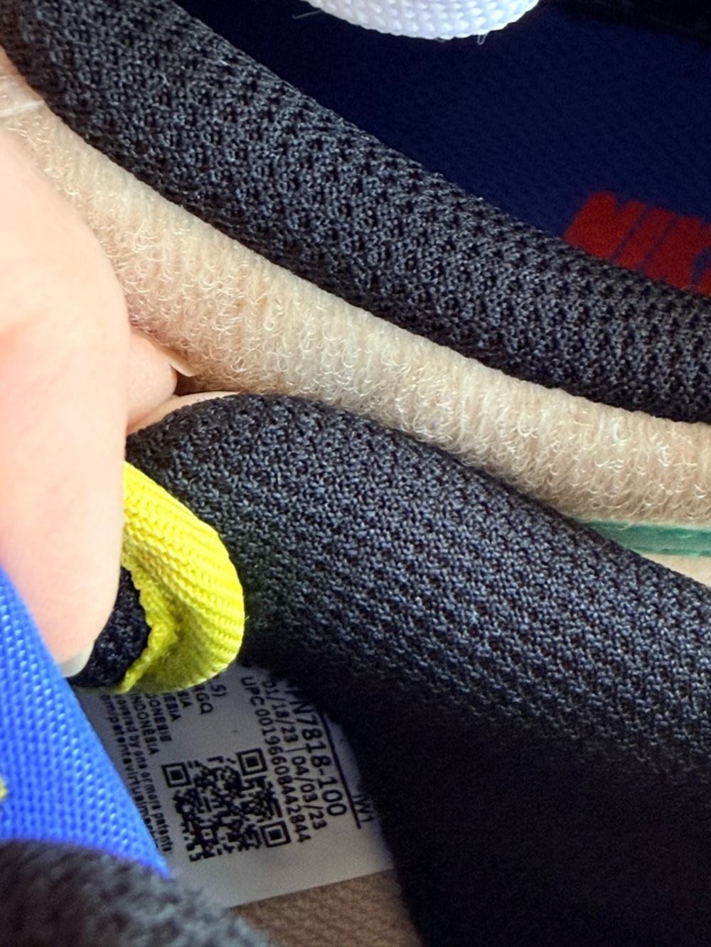 Nike Air Force 1 LV8 1 GS “Multi-Color Velcro” Size 5.5Y w/ Box FN7818-100 - Picture 2 of 14